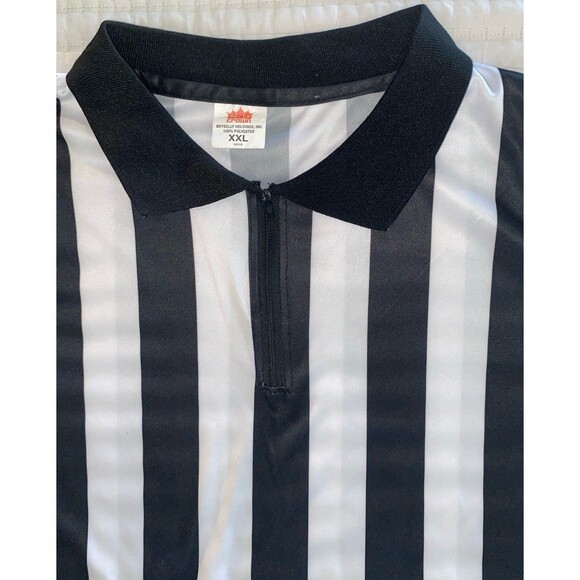 Crown Referee Quarter Zip Front Short Sleeve Collared Shirt - XXL - Picture 4 of 5